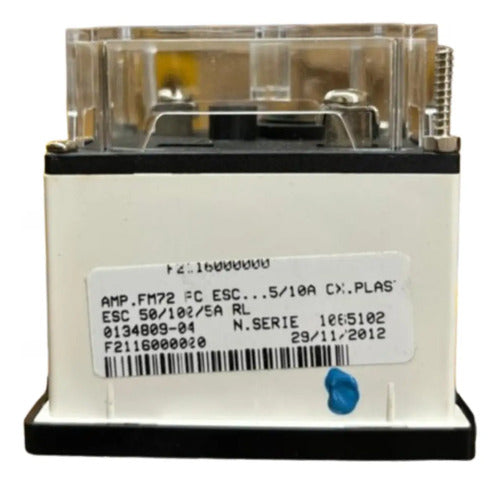 Amperimetro Fm72pc 72x72 50/100/5a Kron