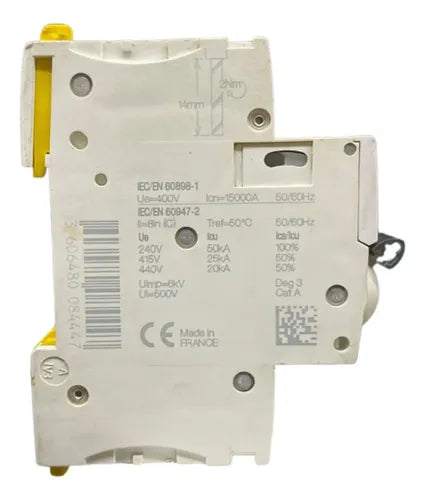 Disjuntor Acti9 Ic60l 3p Curva C 16a 440v A9f94316 Schneider