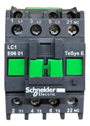 Contator 3p 6a 60hz 220v Lc1e0601m6 Schneider 220v