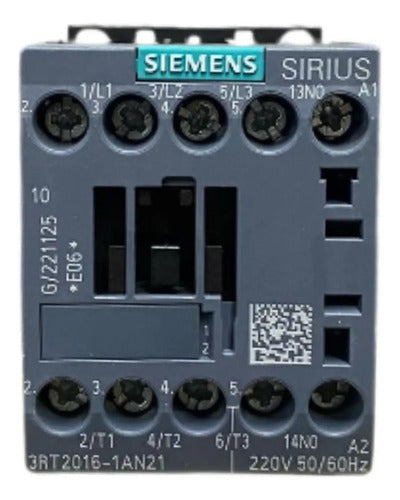 Contator 3rt2016-1an21 9a 220v Siemens 220v