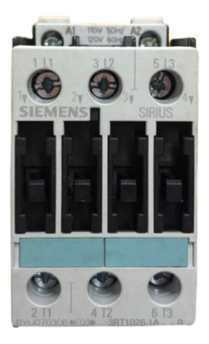 Contator Tripolar 120v 3rt1026-1ak60 Siemens 120v