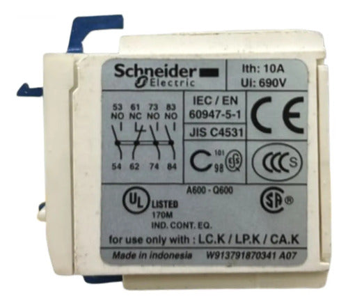 Contato Auxiliar 3na+1nf Tesys K La1kn31 Schneider 690v
