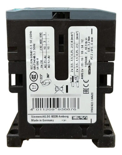 Contator Auxiliar 3rh2422-1an20 2na+2nf 220v Siemens 220v