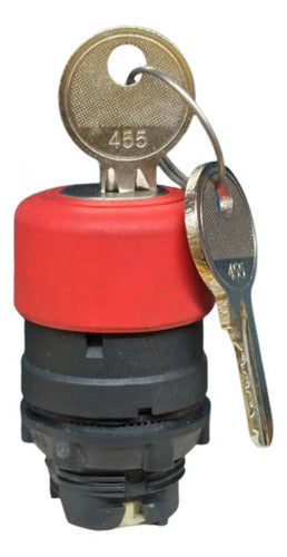 Cabeçote Para Botão 22mm Vermelho Zb5as74 Schneider Preto Com Vermelho -