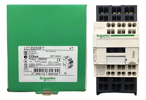 Contator 3p 25a 110vca 1na+1nf Lc1d253f7 Schneider 110v