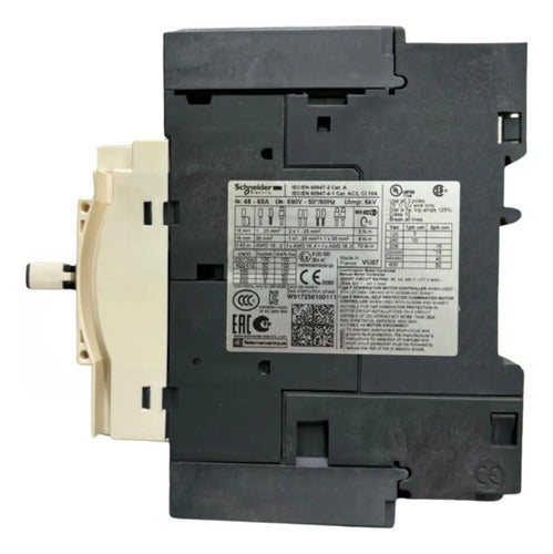 Disjuntor Motor Termomagnetico 48-65a Gv3p65 Schneider
