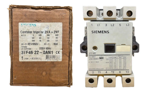 Contator 45a 220v 3tf4622-0an1 2na+2nf Siemens 220v