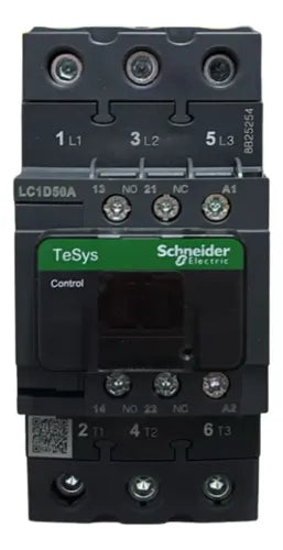 Contator 3p 50a Ac-3 1na+1nf 230vca Lc1d50ap7 Schneider 230vca