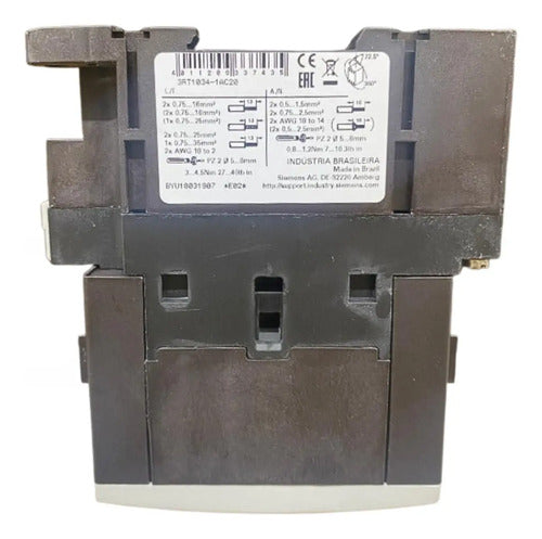 Contator 3rt1034-1ac20 32a Tripolar 24 Vca Sirius Siemens 24vca