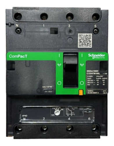 Disjuntor Nsxm 70ka Tm160d 4p/4t C12h4tm160l Schneider