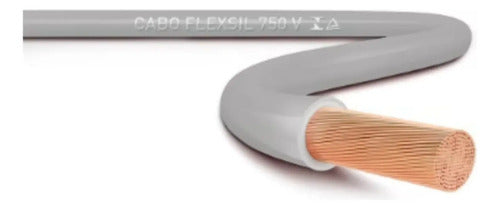 Cabo Flexível Sil 2,5mm Cinza 1x2,5mm2 100 Metros (100m) Cinza