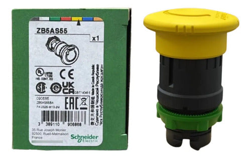 Cabeçote Para Botão 22mm Plástico Zb5as55 Am Schneider Amarelo Não Informado