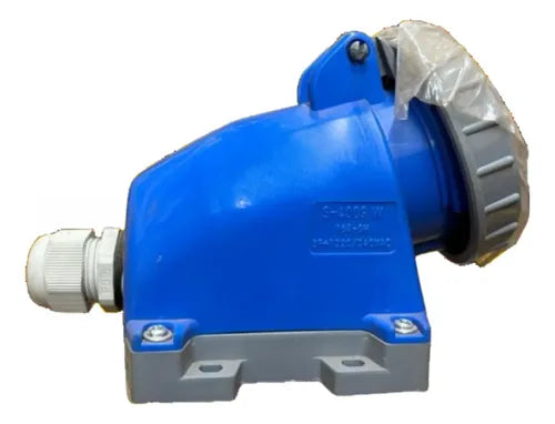 Tomada S4009w 16a 3p+t 220/240v Az Steck Azul