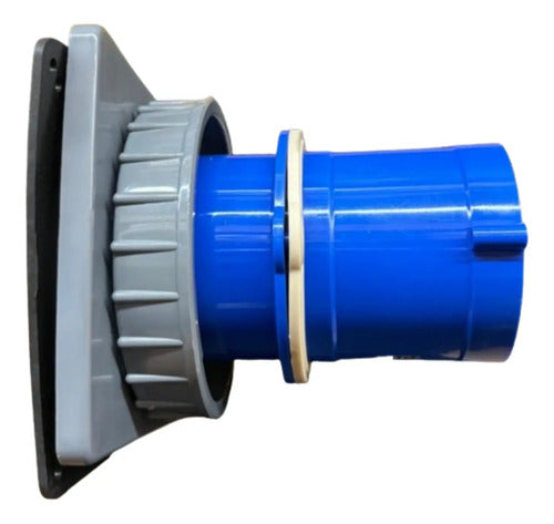 Plug Fixo Emb 3p+n+t 125a 200/250v 9h Azul S5639w Steck Azul