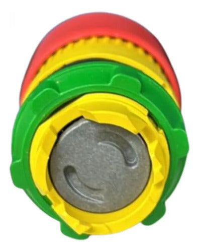 Cabeçote Para Botão 22mm Soco Vermelho Zb5at844 Schneider Amarelo E Vermelho -