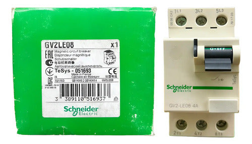 Disjuntor Motor Magnético 4a Gv2le08 Schneider
