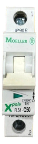 Kit Com 6 Peças: Disjuntor Unipolar Pls4-c50-mw 50a Moeller