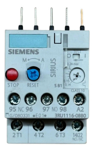 Relé Térmico 3ru1116-0bb0 0,14-0,2a Siemens -