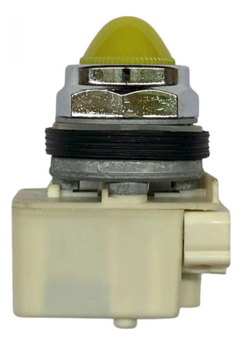 Sinaleiro 30mm Metálico C/ Trafo 9001kp1y9 Amarelo Schneider Amarelo 120v