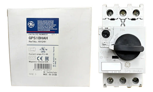 Disjuntor Motor Eletromagnético 2,5 - 4a Gps1bhah 101241 Ge 50/60 Hz