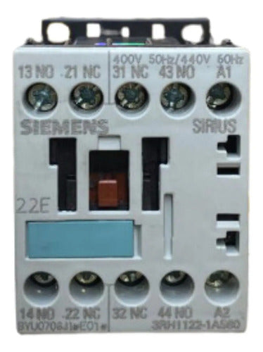Contator Auxiliar 3rh1122-1as60 220/230v 6a 2na+2nf Siemens 220/230v