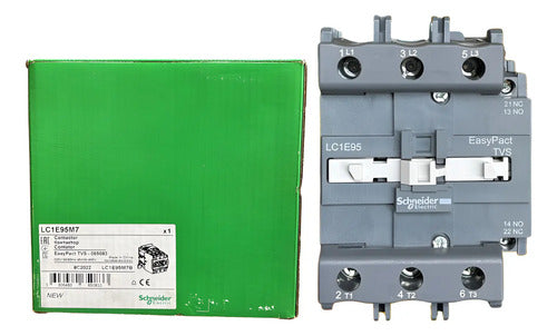 Contator 3p 95a 1na+1nf 220vca 50/60hz Lc1e95m7 Schneider 220vca