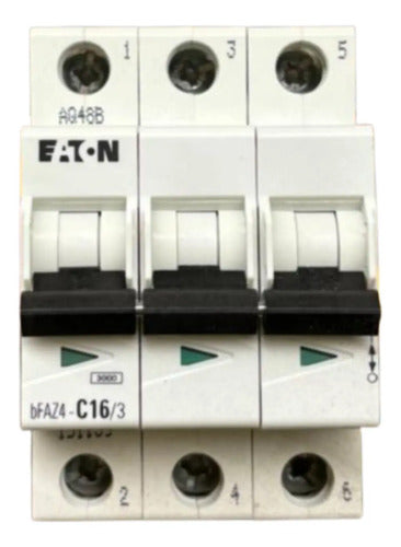 Kit Com 2 Peças: Disjuntor Tripolar Bfaz4-c16/3 16a Eaton