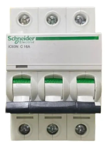 Disjuntor Acti9 Ic60n 3p 16a Curva C A9f74316 Schneider