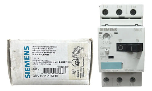 Disjuntor Motor 3rv1011-1ha10 5,5-8,0a Siemens 690v 50hz