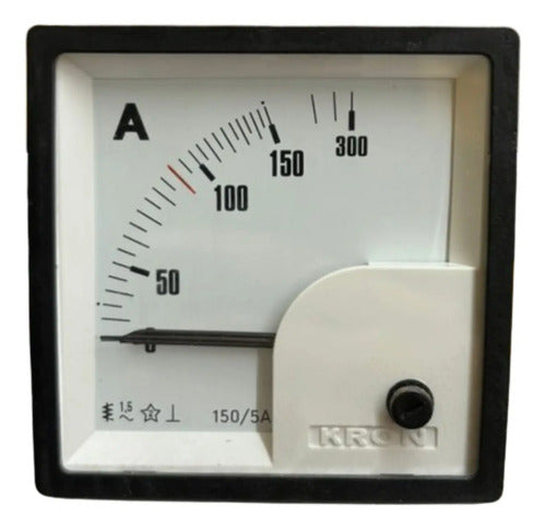 Amperímetro Fm72pc 150/300/5a Travamento Em 90a Ip54 Kron