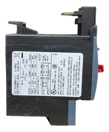Relé Termico De Sobrecarga 3ru2116-1ac0 1,1-1,6a Siemens
