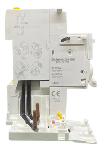 Bloco Diferencial Ic60 2p 40a 30ma 230v A9v41240 Schneider