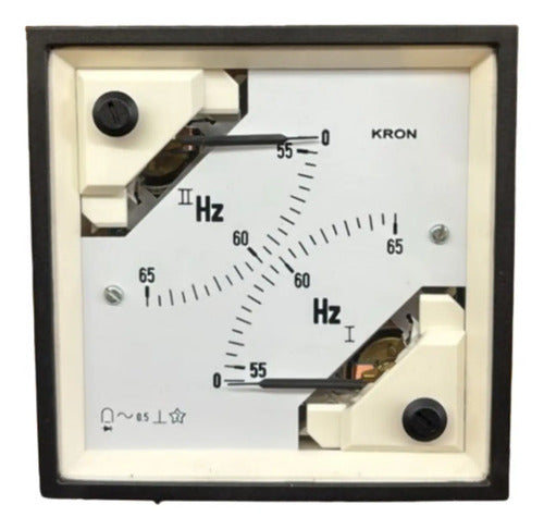 Frequencimetro Bh96pi 55 A 65hz Duplo 115v Ip54 Kron Novo!