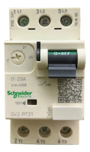 Disjuntor Termomagnetico 17-23a Gv2rt21 Schneider 690v 50-60hz