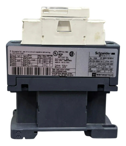 Contator Tripolar 18a 1na+1nf 440v Lc1d18r7 Schneider 440