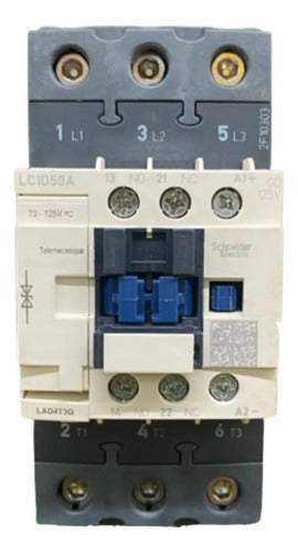 Contator Tripolar Tesys Deca 50a 125v Lc1d50agd Schneider 125v