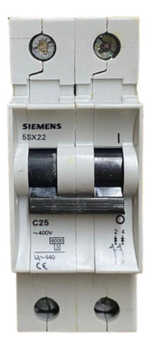 Disjuntor 2p 5sx2225-7 25a Siemens