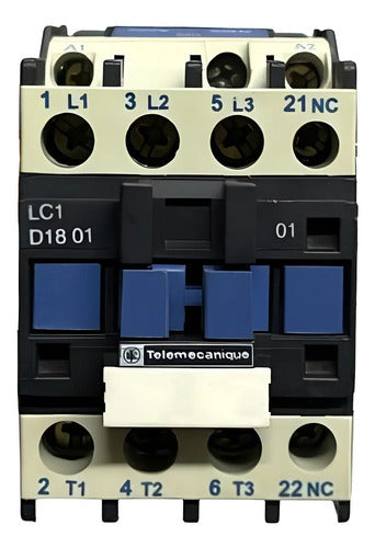 Contator Tripolar 60hz 220v Lc1d1801m6 Telemecanique 220v