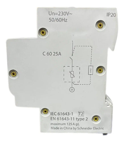 Kit Com 2: Protetor De Surto 1p 20ka 15691 Schneider