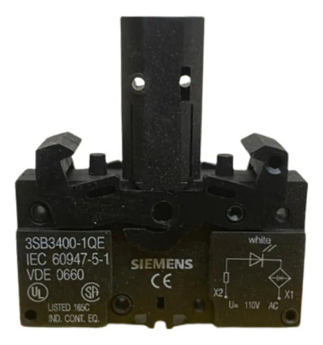Sinaleiro 22mm 110v Branco 3sb3648-6ba60 Siemens