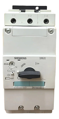Disjuntor Motor 3rv1042-4ba10 14-20a Siemens - 50/60hz