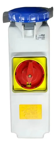 Tomada Sobrepor 3p+t 63a 200/250v 9h Az Bq S4509b Steck Azul
