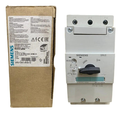 Disjuntor Motor 3rv1041-4ha10 36-50a Siemens