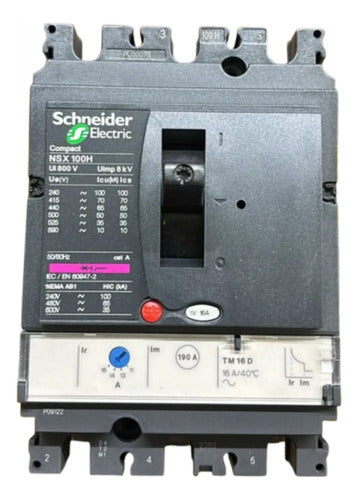 Disjuntor Tripolar 16a Nsx100h-tm16d Lv429677 Schneider