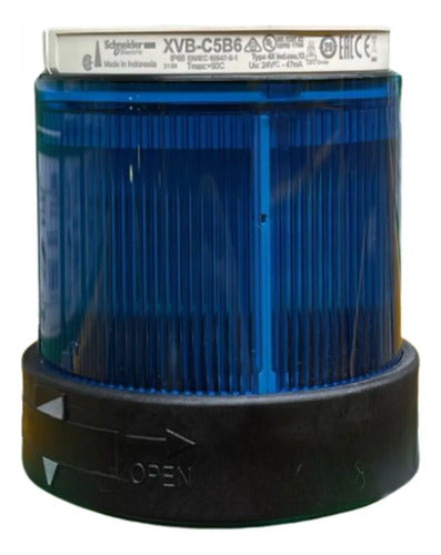 Módulo Luminoso P/ Xvb Intermitente Led Az Xvbc5b6 Schneider Azul 24 Vca/cc