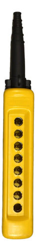 Botoeira Pendente 8 Furos Vazia Xaca08 Schneider Amarelo