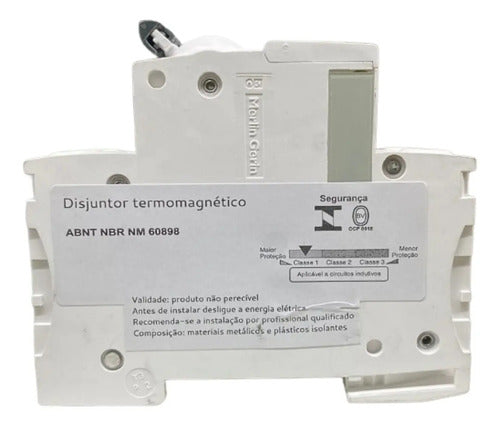 Disjuntor Acti9 Ic60n 2p Curva C 50a 440v A9f74250 Schneider