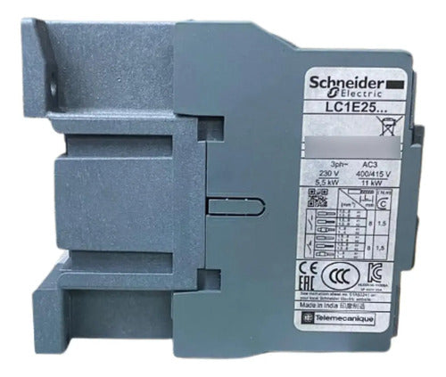 Contator 3p Easypact Tvs 25a 1nf 220vca Lc1e2501m7 Schneider 220v