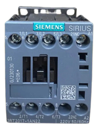 Contator 3rt2017-1an22 12a 220v Siemens 220v