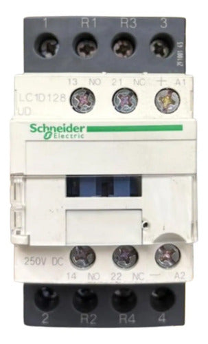 Contator 4p Tesys 12a 1na+1nf 250vcc Lc1d128ud Schneider 220v